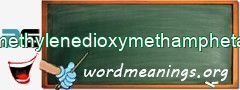 WordMeaning blackboard for methylenedioxymethamphetamine
